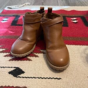 Brown Kids Ankle Boots